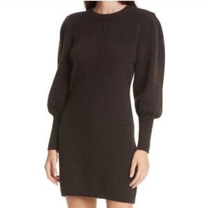 ba&sh Nancy Marron knit wool and yak Long Sleeve Dress